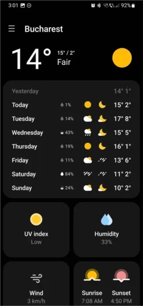 三星天气安卓版手机版
