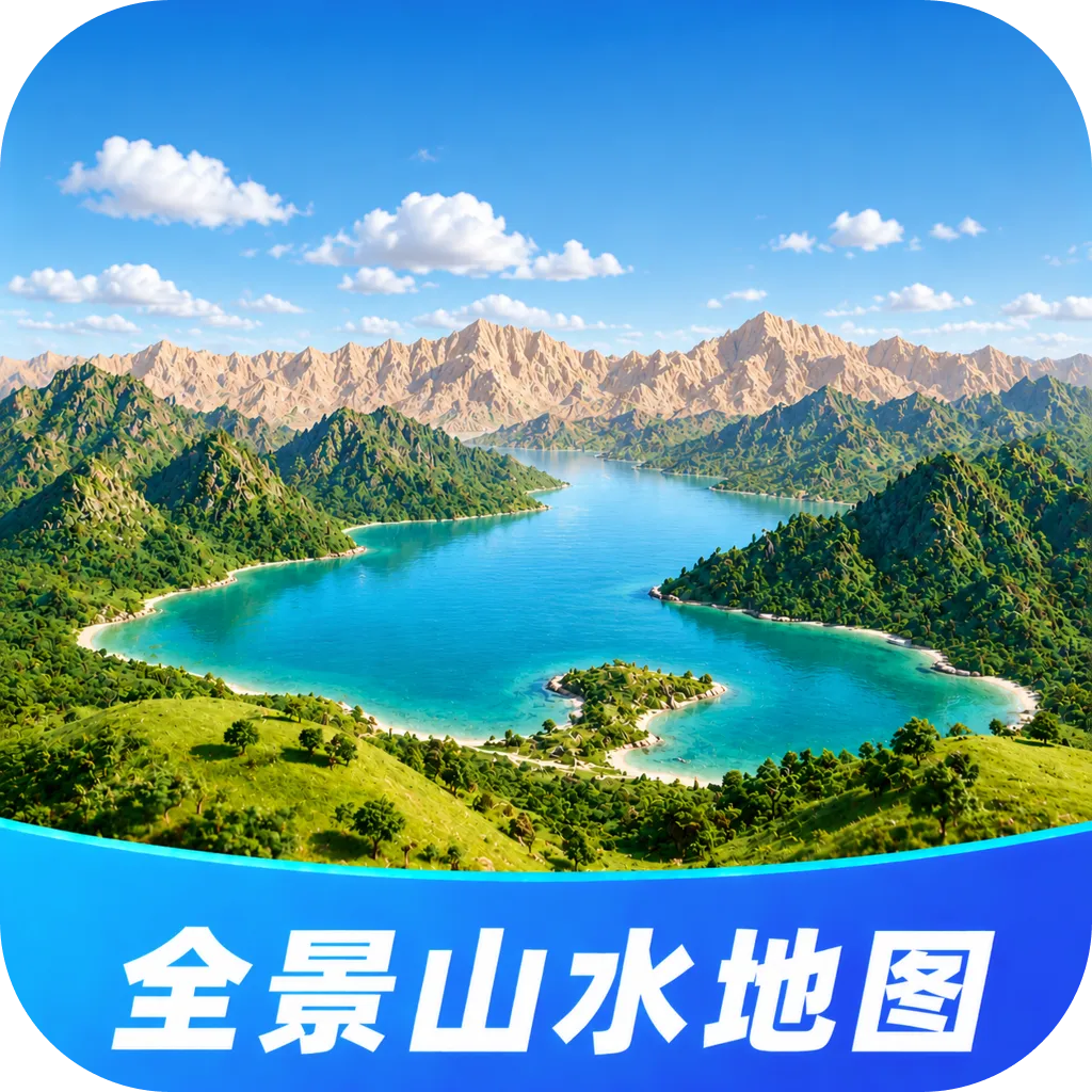 全景山水地图
