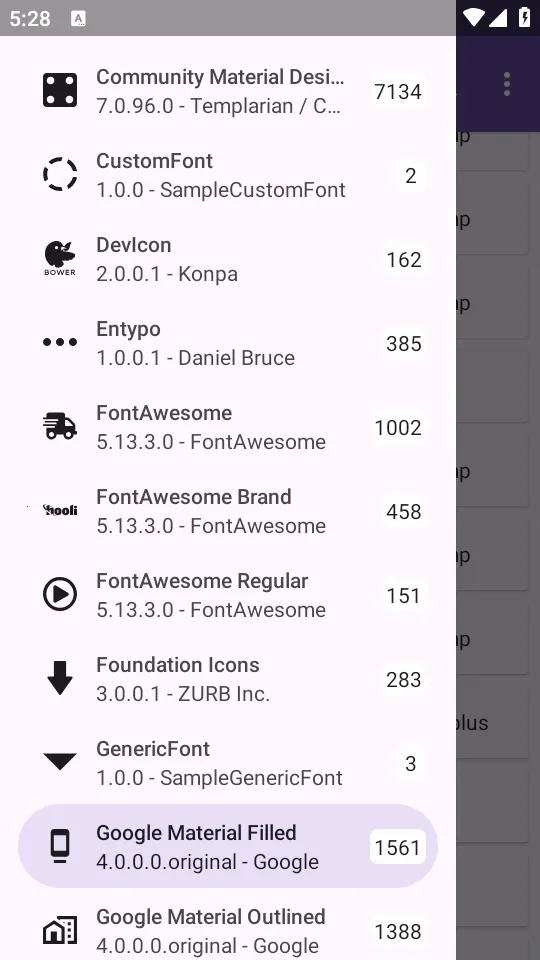 安卓图标库Android Iconics(图标更换工具)