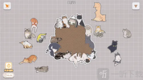 挤在一起的猫猫(猫猫拼图游戏) 挤在一起的猫猫(猫猫拼图游戏)