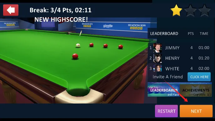 Snooker斯诺克之星安卓版手机版 Snooker斯诺克之星安卓版手机版